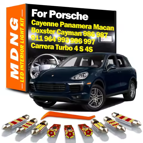 LED Bulbs Indoor Light Kit For Porsche Panamera Cayenne Macan Boxster Cayman 986 987 911 964 993 996