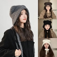Women's Cute Bear Ear Thermal Knit Hat, Ear Protection Beanie Hat