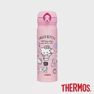 【THERMOS 膳魔師】不鏽鋼真空保溫瓶500ml(JNL-502KT-CSM)Hello Kitty化妝品篇