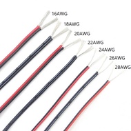 5Meters UL2468 2Pins Wire Copper Cable 30AWG 28AWG 26AWG 24AWG 22AWG 20AWG 18AWG 16AWG 2Cores LED St