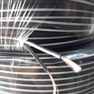kabel serabut  hitam putih 2 jalur 2x18 listrik aksesoris otomotif dekorasi miniatur lampu hias ruma