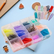 [Nispecial] 288PCS Colorful Nail Dual Forms Set Full Nail Forms For Polygel Reusable Nail Tips Nail 