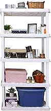 Oskar 5-Tier Storage Shelf, Interlocking Heavy Duty Shelving Unit, 750 lbs(‎18 x 36 x 73.8 inches), 