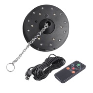 Rotating Disco Ball Motor Lights with Remote18 LEDs for 12 16 20 24inch Mirror Ball Rotator(NotInclu