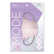 HADARIKI 美肌3D口罩 Mode L 薰衣草紫/灰色 7片裝