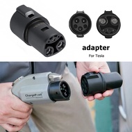 Type 1 to Type 2 EV Charger Electric Car Vehicle Charging Adapter for Tesla Working Voltage 380-450V
