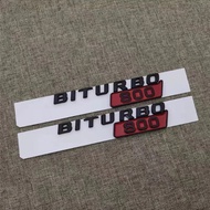 Car BITURBO 700 800 900 Side Fender Trunk Body Badge Emblem Decals Sticker for Mercedes-Benz Brabus 