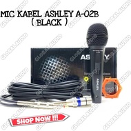 PROMO- MIC KABEL ASHLEY A 02B BLACK SERIES A02B HITAM ASHLEY - GERBANG SHOP01