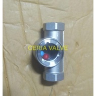 Sight Glass Flow Indicator Ball 1.1/4'' inch SS 304 Sight Glass 1.1/4'' Stainless Steel