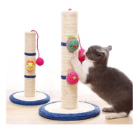 Scratching Toy RopePieceg for Cats - 1 Rope Scratching Post with Ball for Cats - Round Base for Cats