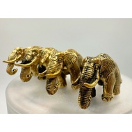 泰国铜象  四面佛铜象 （1只）供品/泰國大象 (许愿/还原)吉祥象 还愿象 风水象 招财象 神龛象 装饰象 Thailand Elephant  யானை