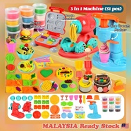 Playdoh Clay Toy Set Ice Cream Maker Noodle Machine Moulds Plasticine Toys For Kids Playset Mainan P