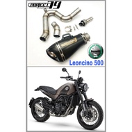 Project79 Exhaust Benelli LEONCINO 500 Long Slip on Piping Muffler Stainless Steel Project79 QPM02CB