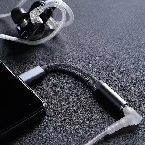 KZ AM01 Audio Adapter Line 32bit/384kHz HiFi DAC + IC Amplifier Dual Chip Earphone Audio Cable Decod