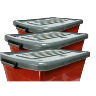 80L Container/storage box with 6 wheels 3 sets