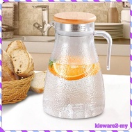 [KlowareafMY] Large 1.5L Water Pitcher PC Drink Dispenser Container Beverage Pitcher with Lid for Fridge Kitchen Catering Parties Cocktails