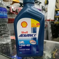 10w40 SHELL AX7 4T 1 LITER 100%ORIGINAL SHELL