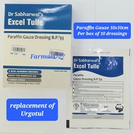 EXCEL TULLE PARAFFIN GAUZE 10X10CM LOOSE 1 PIECE (replacement of URGOTUL/JELONET gause)