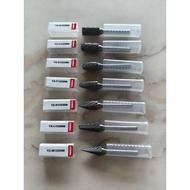 YAMIZA 12x6mm Tungsten Carbide Burr 6mm Double Cut Rotary Porting Tool Mata Porting Mata Korek