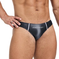 Amoresy กางเกงเอวต่ำผ้าไหมสีไอซ์ซิลค์ระบายอากาศได้ดีสำหรับเล่นกีฬา