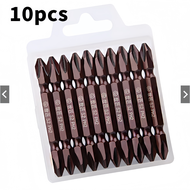 💥MAKITA ดอกไขควงแฉกแม่เหล็ก 2 หัว S2 (PH2) ดอกสว่านไขควงไฟฟ้า 10 ชิ้น/ชุด 💥