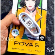 Cable Charger TECNO 70W Pova 6 - Pova 6 Pro Made Tecno Carlcare