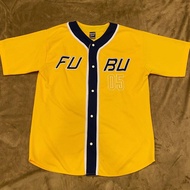 Fubu sport 藍黃配色棒球衣 棒球外套