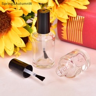 [SpringSAutumnW] 1Pcs 5/10/15ml Empty Glass Nail Polish Bottle With Brush Nail Oil Glass Bottle Boutique