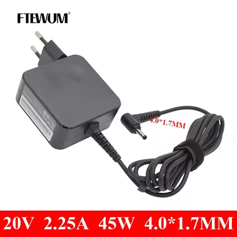 20V 2.25A 4.0*1.7 45W Adapter Notebook Charger for Lenovo Yoga 310 510 520 Miix Air 12 13 Ideapad 10