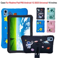 For Realme Pad P80 Android 12 2025 Universal 10 inch Fashion Cute Cartoon  Drop Resistant Tablet Cas