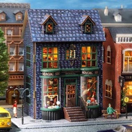 Kèm keo dán gỗ - Mô hình nhà gỗ lắp ghép búp bê Dollhouse DIY - D001 D016 Mini House