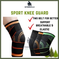 Knee Guard Adjustable Knee Brace Protector Strap Pressurization Knee Pad Joint Leg Running Gat Lutut Lindung Sokongan