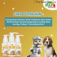 MAX O Fish Liquid Fish Oil - Fish Oil Salmon Salmon Salmon Oil for Cats and Dogs