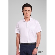 KEMEJA MANZONE - Magnus 02 Slim Fit Men's Oxford Short Sleeve Shirt - White