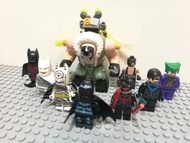 國産 蝙蝠俠系列 積木 人仔 9隻 蝙蝠俠 羅賓 夜鷹俠 小丑 非樂高 Fake Lego  二手  清屋