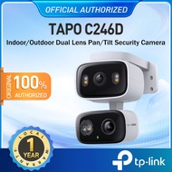 TP-Link Tapo C246D กล้อง 2 เลนส์ 6MP เลนส์มุมกว้าง125° เทเลโฟโต้ 6มม. Indoor/Outdoor Dual Lens Pan/T