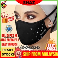 💥LIMITED TIME OFFER✴💥SHIP IN 24 hours🔥ready stock jovian face mask kain muslimah (diamond) tie back 