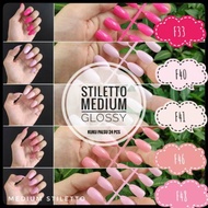 Fake NAILS NAILS ART STILETTO MEDIUM FAKE NAILS 24 PCS