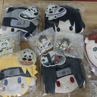 (Genuine) Naruto Panda Paradise cotton bag - Sasuke Itachi Gaara Kakashi Official keychain