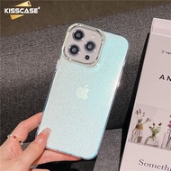 KISSCASE สำหรับ IPhone15ProMax เคสโทรศัพท์เลื่อมแววที่มีสีสันมุกลายเลเซอร์ Magsafe โปร่งใสป้องกันการตกป้องกันลายนิ้วมือสำหรับ iPhone 15 14 13 12 11
