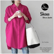 Shena Jumbo Blouse Tops | All Size LD 140 Premium Linen Material | Ria Eighty 81