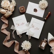 Wedding Vows Card Set with bride and groom's name printed U02 – His Vows Her Vows, Wedding Decoratio