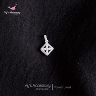 Vy's Accessory MD96 melon stone silver pendant