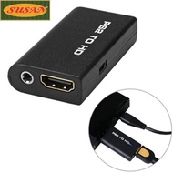 SUSANS Converter, Game to HDMI PS2 to HDMI Adapter, Plug and Play HD Cable 3.5mm Audio Output 480i/4