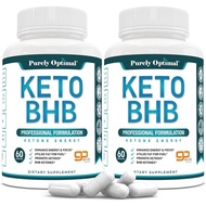 Purely Optimal Keto BHB Exogenous Ketones Supplement - Keto Diet Pills for Ketosis, Energy, Focus, M