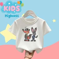 (24-Hour Delivery)KIDS Highness Children's Shirt Round Neck Comfortable To Wear Fashion Print N87