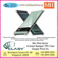 [Authentic] CLASY Ski-Thin Series 4-Corner Bumper TPU Case For Google Pixel 6A MH