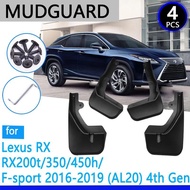 Mudguard for Lexus RX RX350 RX450h RX200T RX350L F-sport 2016~2019 2017 Car Accessories Mudflap Fend