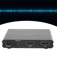ruba888 HD Multimedia Interface Extractor 4K 60Hz Splitter with Volume Control for PS5 DVD Player