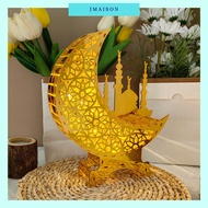 JMAISON Raya Decoration 2024 Golden Acrylic Raya Lighting DIY Hiasan Ramadan Raya Deco EID Mubarak Ramadan Kareem